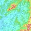 Jeungpyeong-gun topographic map, elevation, terrain