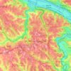 Robinson Township topographic map, elevation, terrain