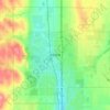 Airdrie topographic map, elevation, terrain