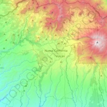 Distrito Tierras Altas topographic map, elevation, terrain
