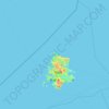 Iki topographic map, elevation, terrain