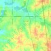 Horn Lake topographic map, elevation, terrain