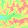 Yanert Glacier topographic map, elevation, terrain