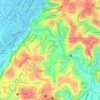 Curuzu topographic map, elevation, terrain