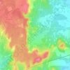 Saze topographic map, elevation, terrain