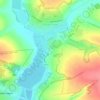 Shandryholove topographic map, elevation, terrain