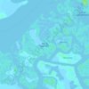 Isla Las Conchitas topographic map, elevation, terrain