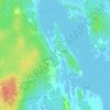 Upper Wedgeport topographic map, elevation, terrain