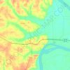 Crump topographic map, elevation, terrain