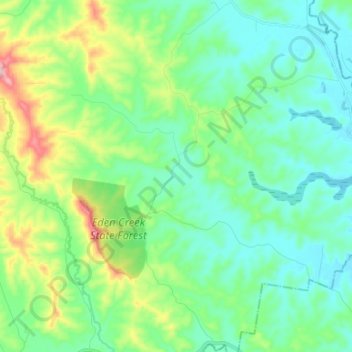 Dyraaba topographic map, elevation, terrain