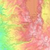 Eldorado National Forest topographic map, elevation, terrain