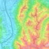 Oberland topographic map, elevation, terrain