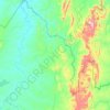 Montividiu do Norte topographic map, elevation, terrain