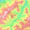 Uzundere topographic map, elevation, terrain