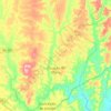 Coração de Maria topographic map, elevation, terrain