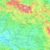 Královéhradecký kraj topographic map, elevation, terrain