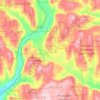 Town of Otselic topographic map, elevation, terrain