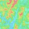 Yangsan-si topographic map, elevation, terrain