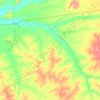 Luizi topographic map, elevation, terrain