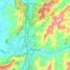 Roseburg topographic map, elevation, terrain