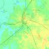 Bastrop topographic map, elevation, terrain