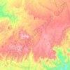 Agadir Melloul topographic map, elevation, terrain