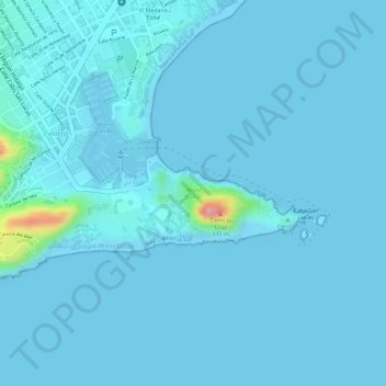 Mount Solmar topographic map, elevation, terrain