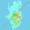 Balabac Island topographic map, elevation, terrain