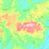 Japoatã topographic map, elevation, terrain