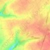 Huclier topographic map, elevation, terrain