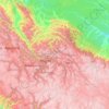 Cusco topographic map, elevation, terrain