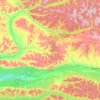 Lisala topographic map, elevation, terrain