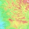 Massifs des Baronnies topographic map, elevation, terrain