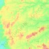 Itapuranga topographic map, elevation, terrain