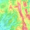 Castro Verde topographic map, elevation, terrain