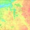 Blue Lake Township topographic map, elevation, terrain