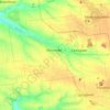 Selydove urban hromada topographic map, elevation, terrain