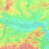 Tullnerfeld topographic map, elevation, terrain