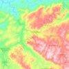 Divinolândia topographic map, elevation, terrain
