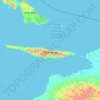 Yapen Islands Regency topographic map, elevation, terrain