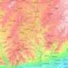 泽州县 topographic map, elevation, terrain