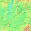 Moselle topographic map, elevation, terrain