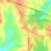 Pamplin City topographic map, elevation, terrain