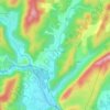 Générargues topographic map, elevation, terrain