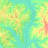 Federación topographic map, elevation, terrain