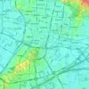 Qinhuai District topographic map, elevation, terrain