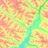 Brasilândia topographic map, elevation, terrain