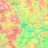 Jinghong topographic map, elevation, terrain