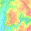 Adeganha e Cardanha topographic map, elevation, terrain