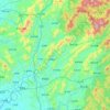 罗田县 topographic map, elevation, terrain
